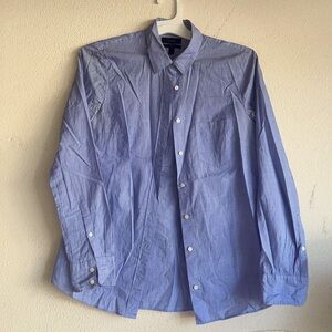 J. Crew Blue “boy style” button down shirt